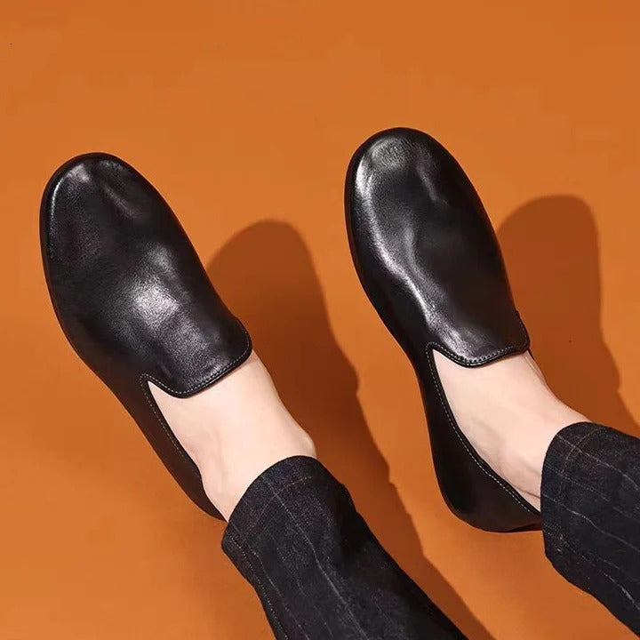 Summer Casual Leather Slip-on Loafers