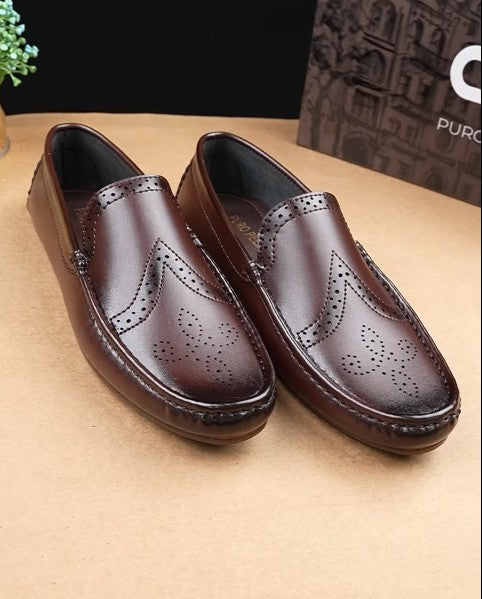 Oxford Luxe Perforated Leather Loafers