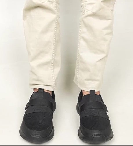 Sleek Black Slip-on Athletic Sneaker