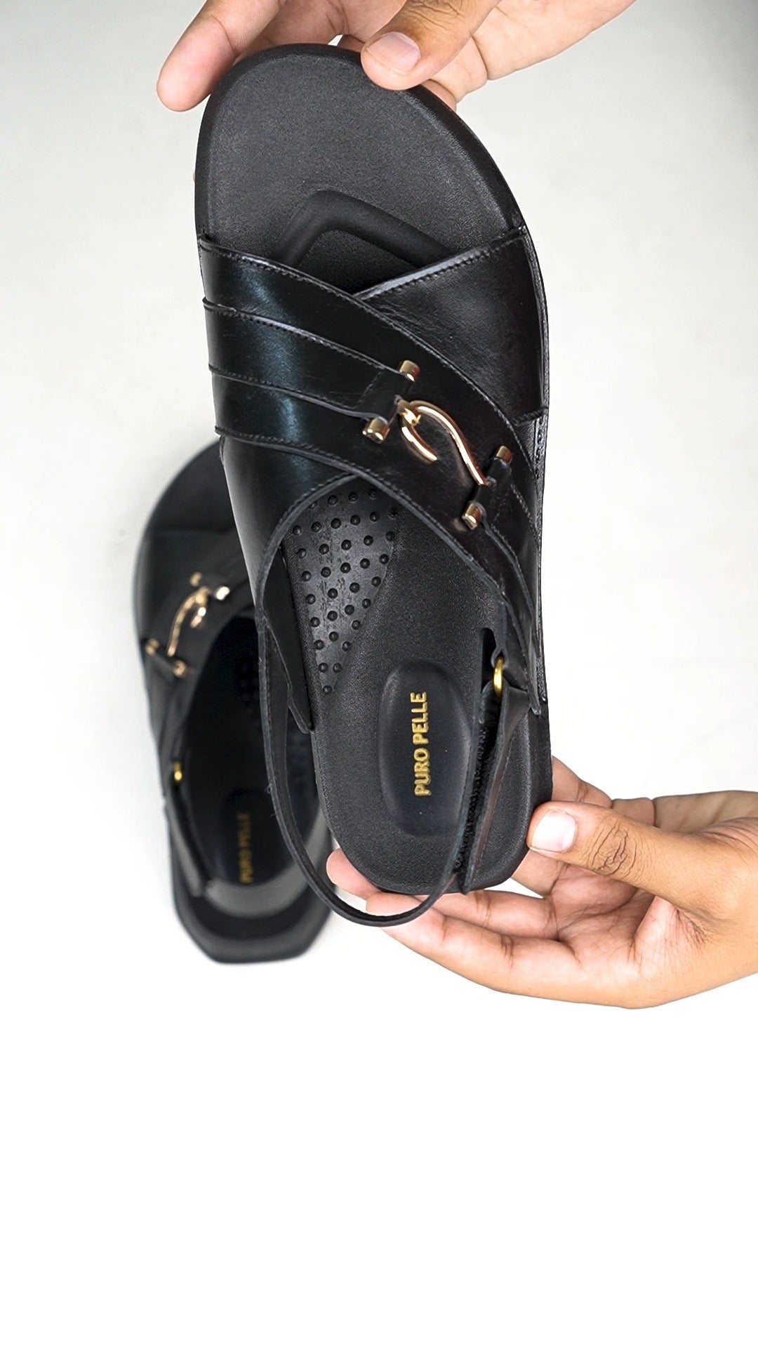 Luxe Leather Men’s Grip Sandal