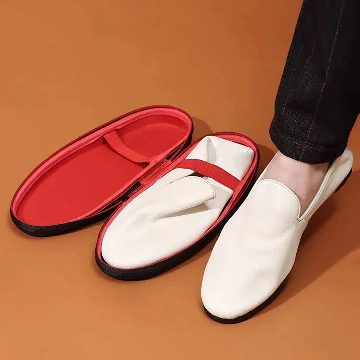 Summer Casual Leather Slip-on Loafers