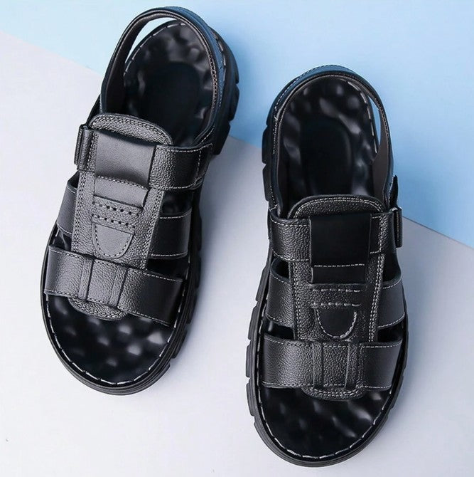 Men's Summer Adjustable Strap Beach Shoes Open Toe Walking Casual Sandal