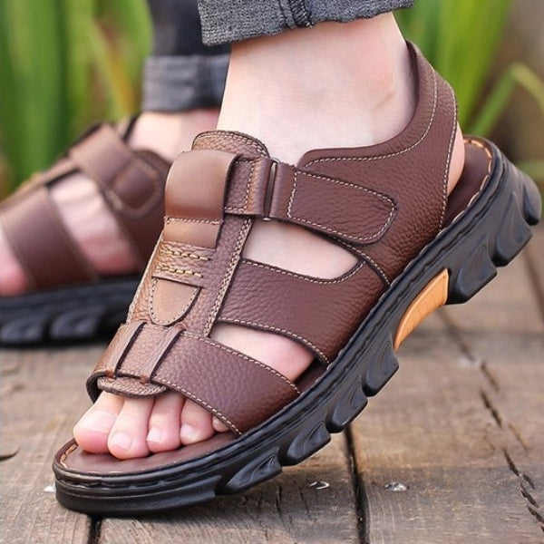Men's Summer Adjustable Strap Beach Shoes Open Toe Walking Casual Sandal