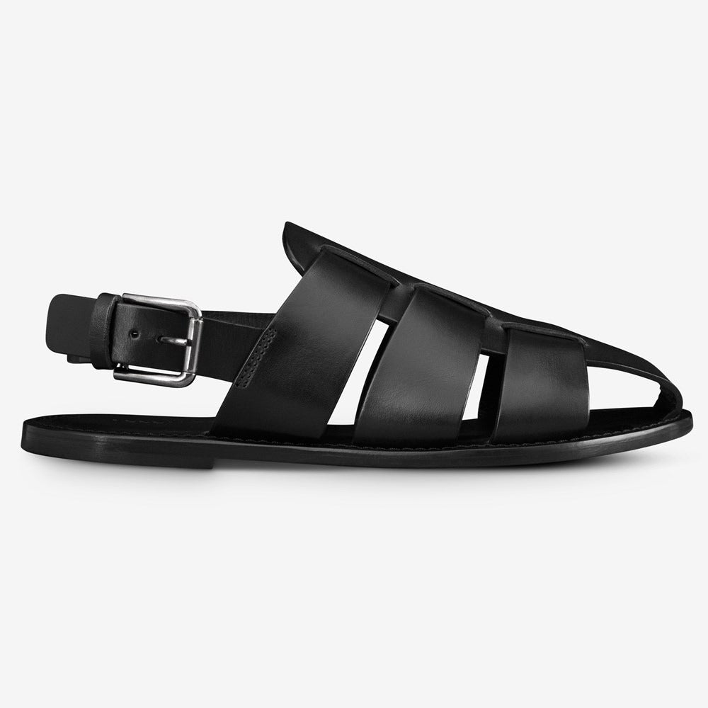 Men's Cross Band Handcrafted Leather Fisherman Sandal