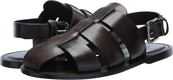 Men's Cross Band Handcrafted Leather Fisherman Sandal