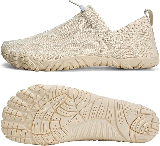 Unisex Slip On Barefoot Knitted Water Shoes Minimalist Comfortable Walking Shoes Beach Outdoor Running Sneakers