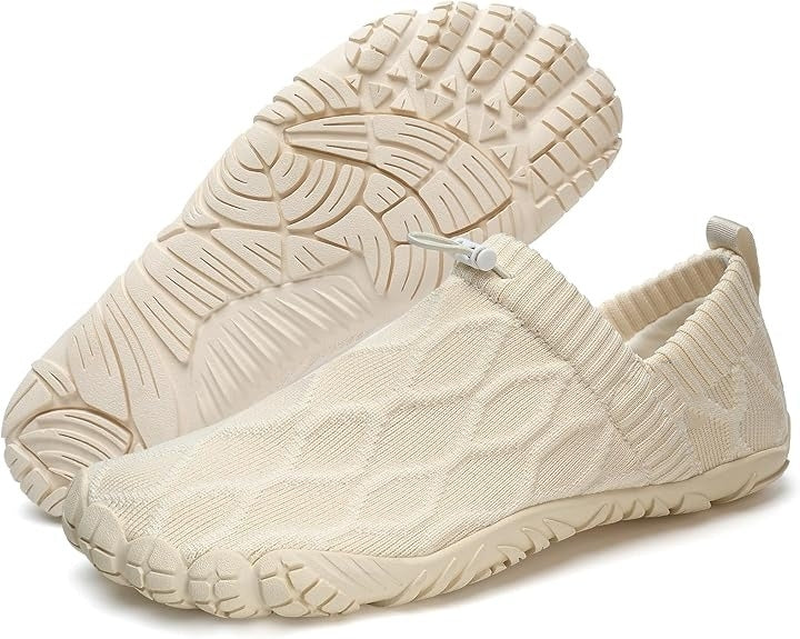 Unisex Slip On Barefoot Knitted Water Shoes Minimalist Comfortable Walking Shoes Beach Outdoor Running Sneakers