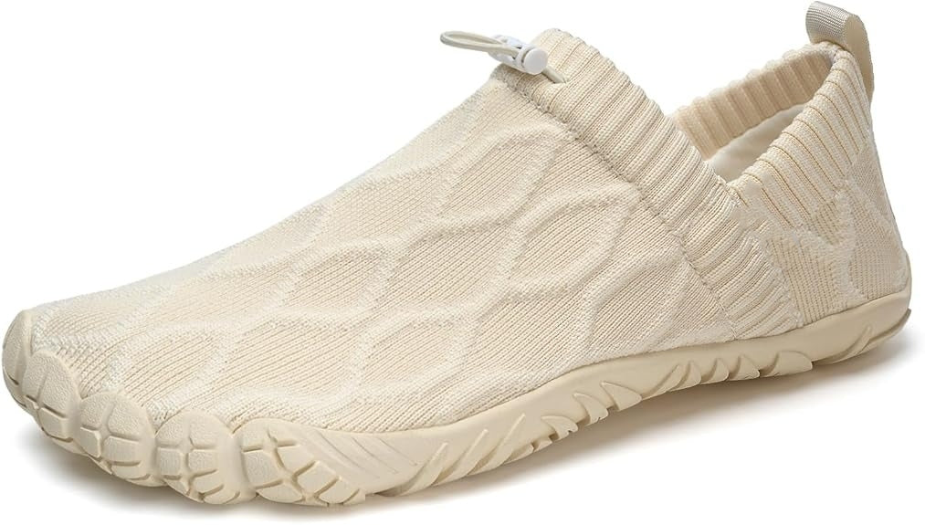Unisex Slip On Barefoot Knitted Water Shoes Minimalist Comfortable Walking Shoes Beach Outdoor Running Sneakers