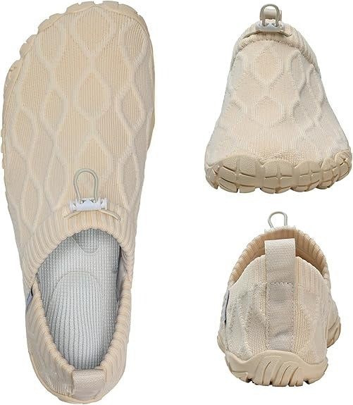 Unisex Slip On Barefoot Knitted Water Shoes Minimalist Comfortable Walking Shoes Beach Outdoor Running Sneakers