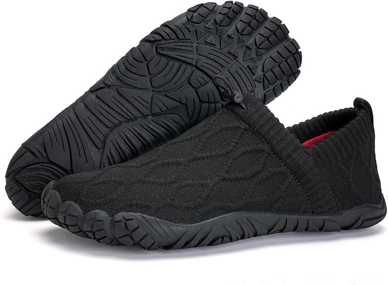 Unisex Slip On Barefoot Knitted Water Shoes Minimalist Comfortable Walking Shoes Beach Outdoor Running Sneakers