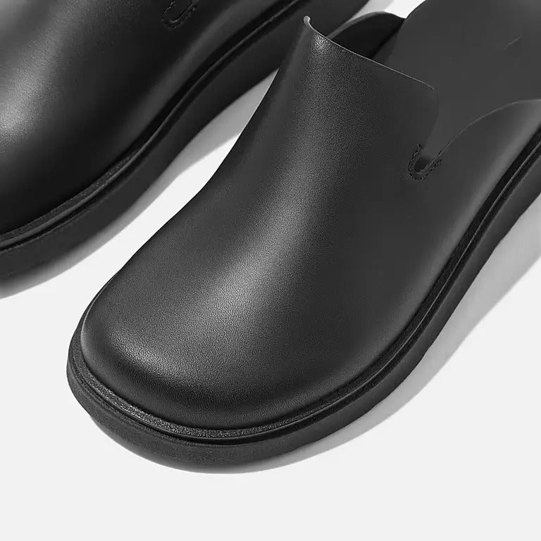 Easy Slip-on Leather Mules For Men
