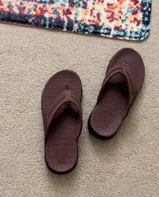 Casual Stylish Brown Beach Flip Flops