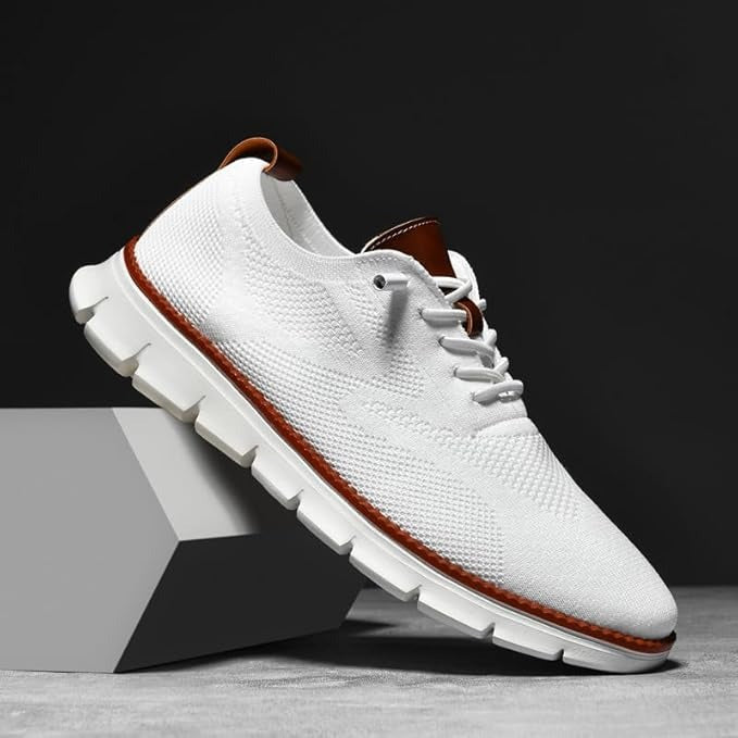 Men's Urban Ultra Comfortable Mesh Dress Sneakers - Business Casual Walking Shoes