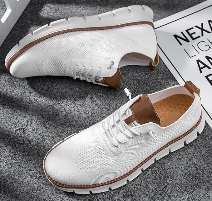 Men's Urban Ultra Comfortable Mesh Dress Sneakers - Business Casual Walking Shoes
