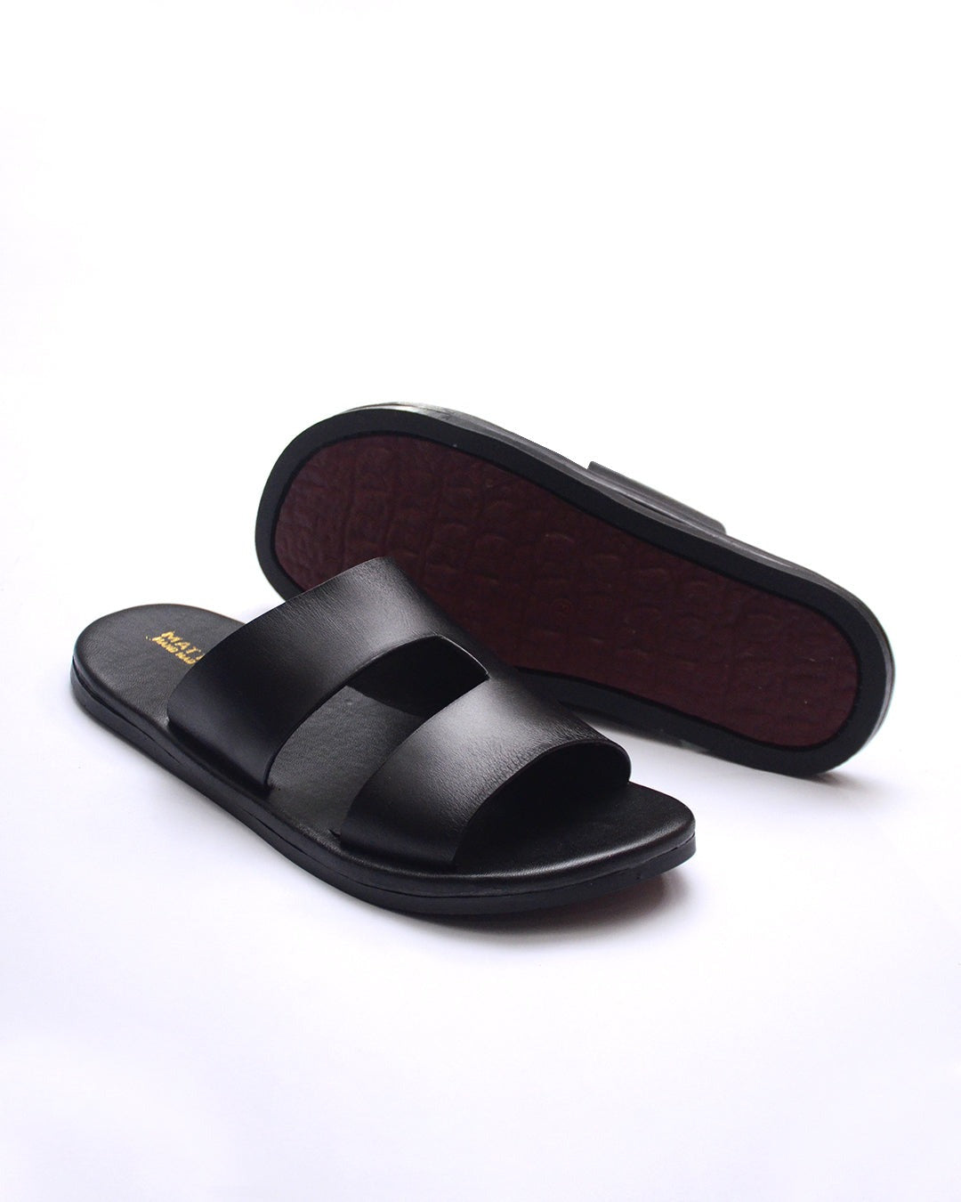 Premium Men's Leather Slide Sandals