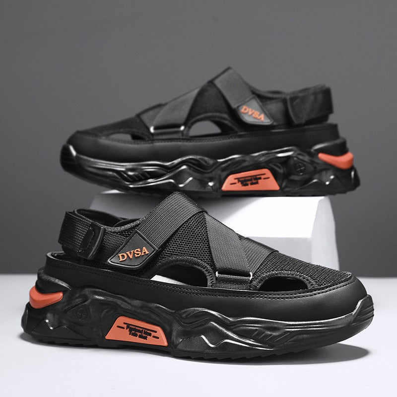 Men's Summer Thick-soled Non-slip Breathable Mesh Beach Sandals