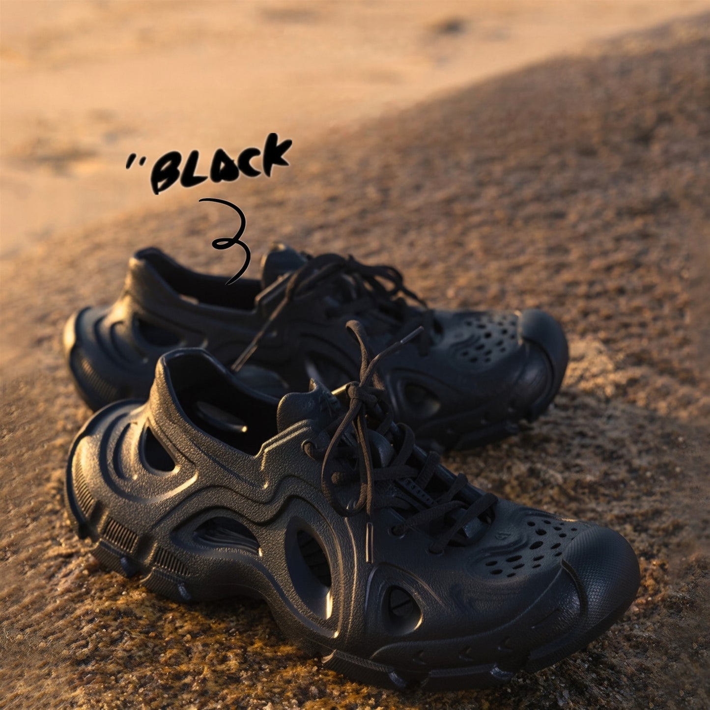 Summer Breathable Soft Elastic Outer Wear Thick-soled Beach Creek Shoes