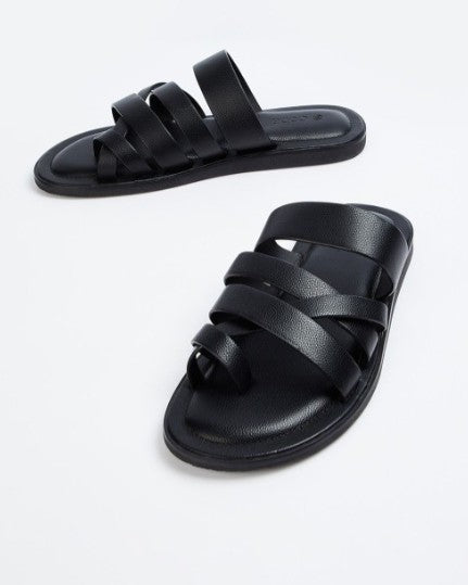 Men Comfort Cross Slip-On Roman Sandals