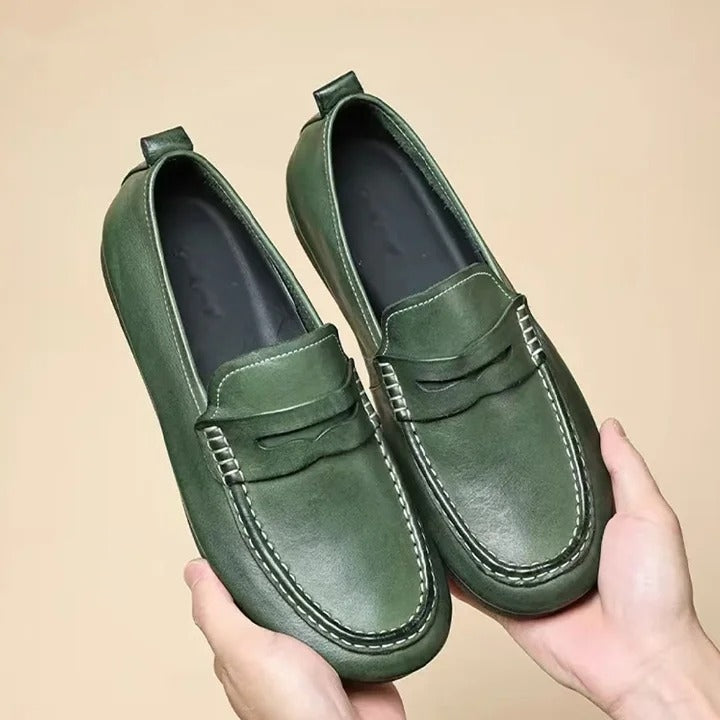 Versatile Loafers Simple Casual Leather Shoes