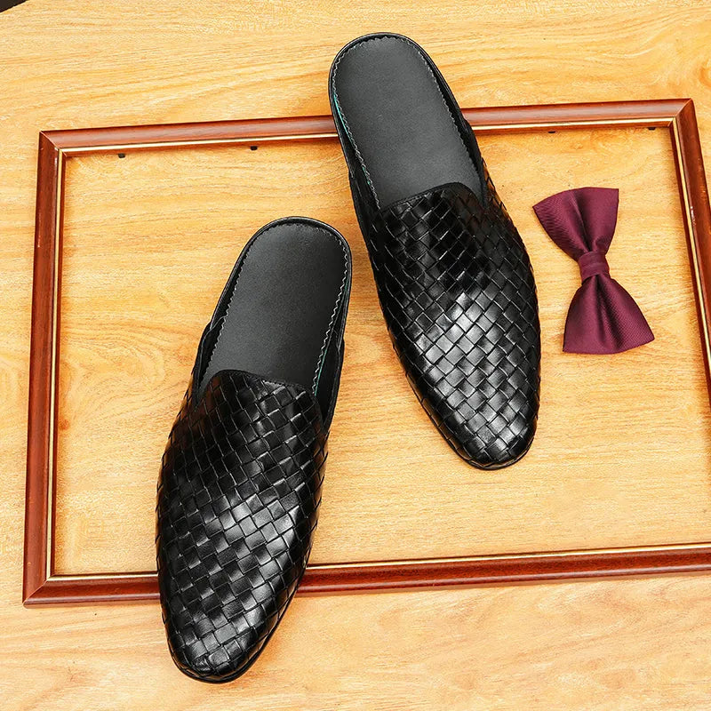 Men's Mules Full-grain Leather Comfortable Slip Resistant Loafer