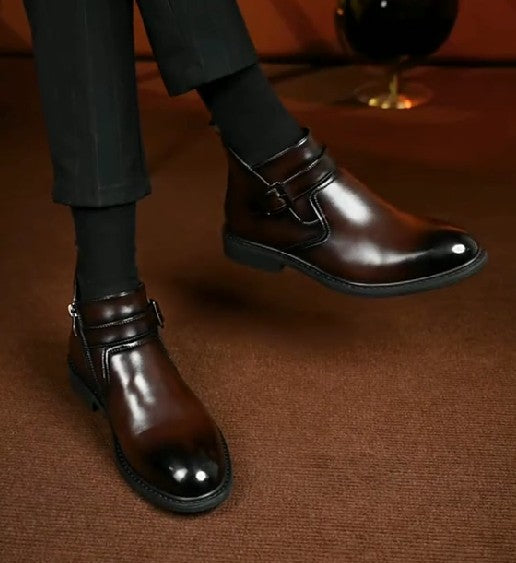 Men's Chelsea Buckle Ankle Boots