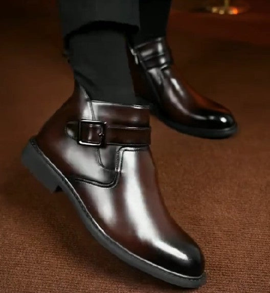 Men's Chelsea Buckle Ankle Boots