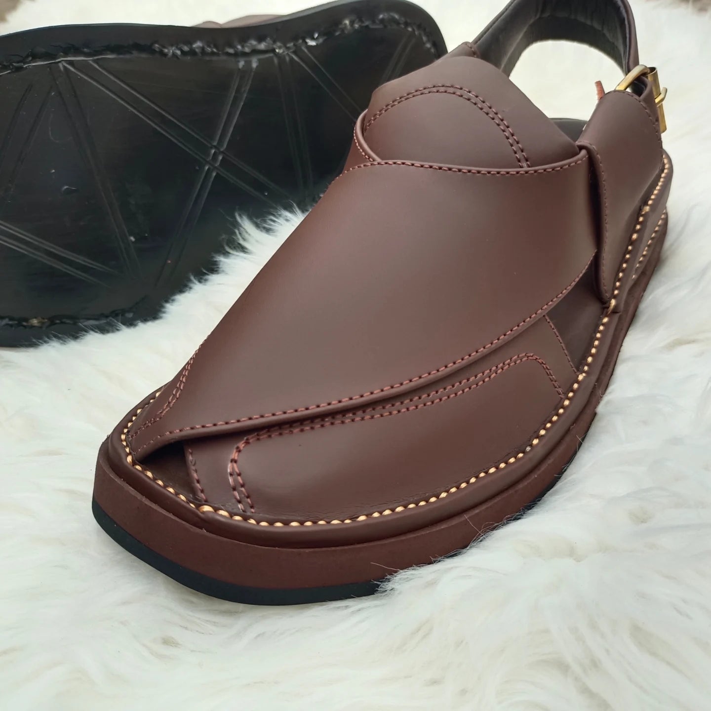 Handmade Thick-soled Casual Leather Sandals
