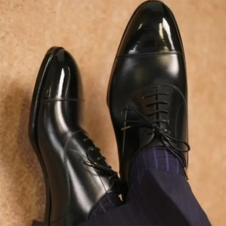 Calf-Skin Dress Shoes/Oxford Shoes For Men