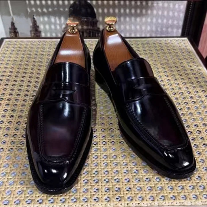 Italian Cordovan Dress Shoes/Loafer Shoes For Men