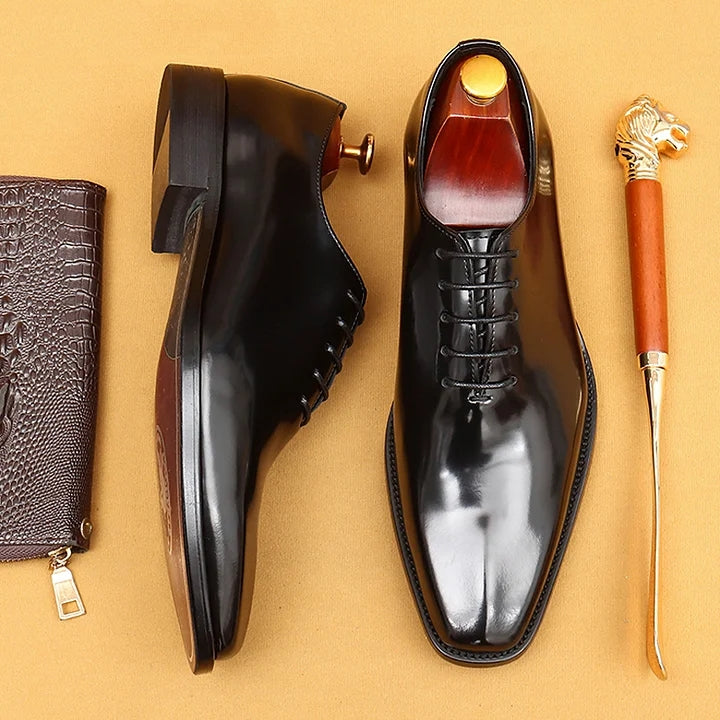 British Style Patent Leather Oxfod Shoes