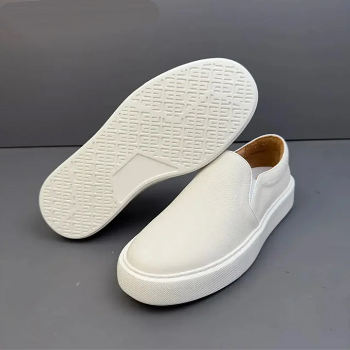 Handemade Retro Genuine Leather Breathable Soft Leather Casual Men's Sneakers