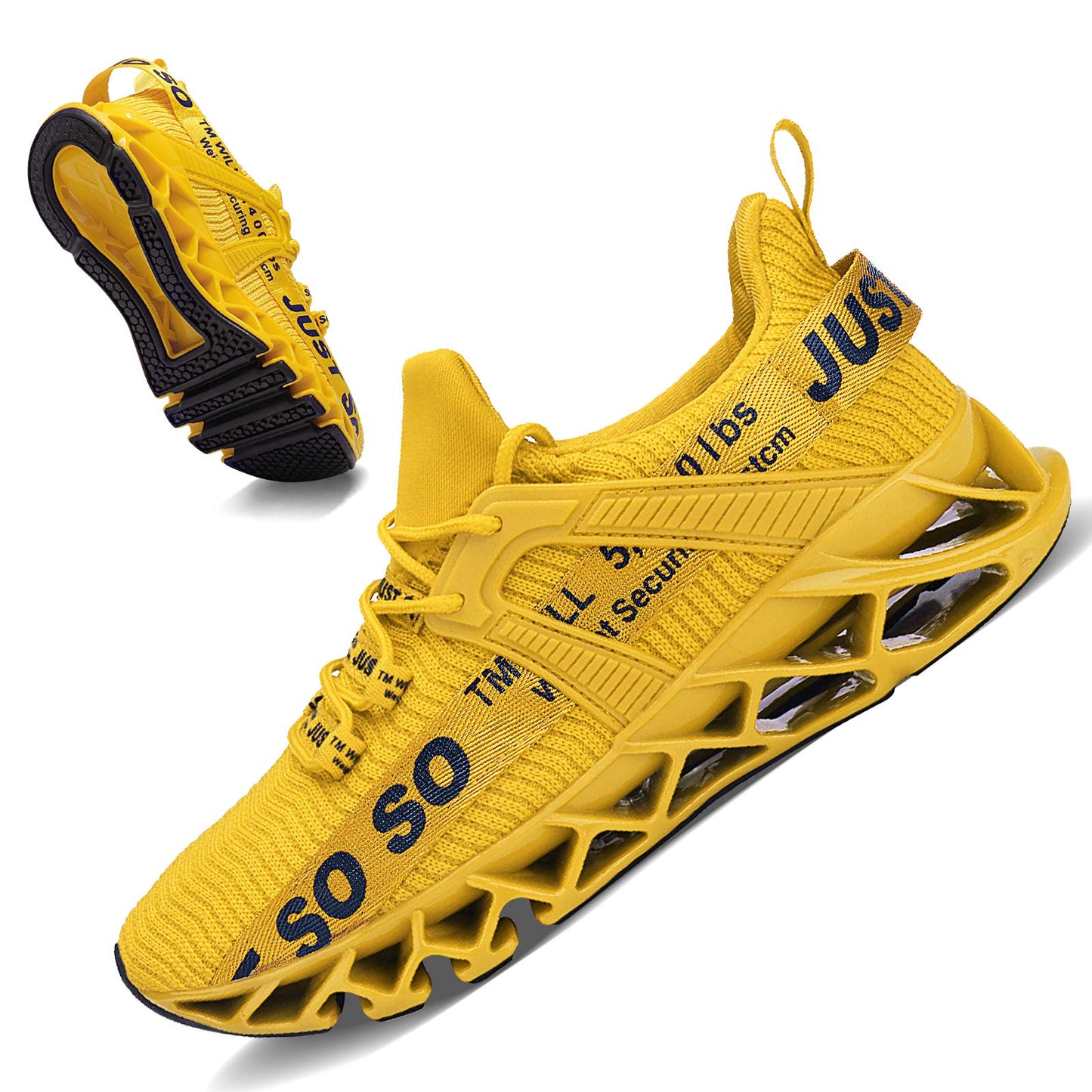 Men's Athletic Blade Running Walking Tennis Shoes-Solid Color