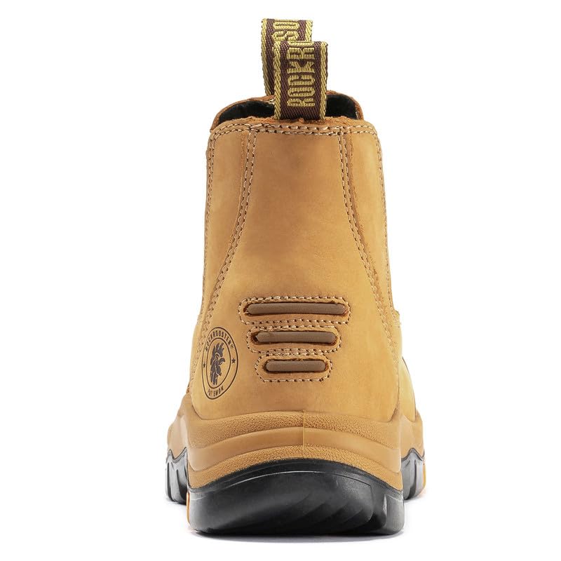 Soft Toe Rubber Outsole Slip On Work Boots For Men