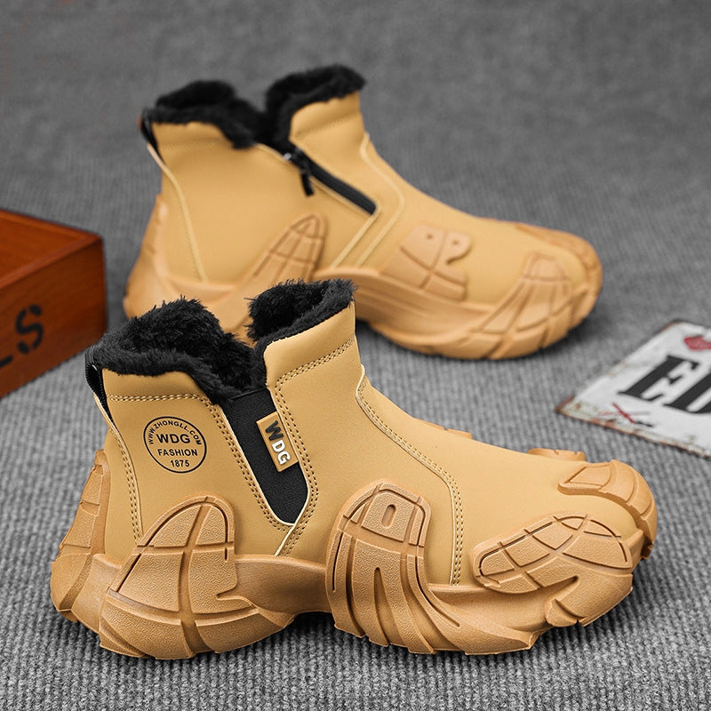 Men's Waterproof And Non-slip Fleece-lined Shoes