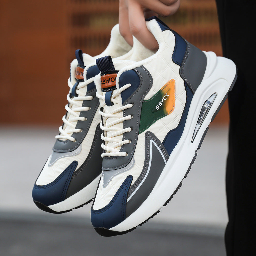 Winter Warm Sneakers With Thickened Fleece Lining