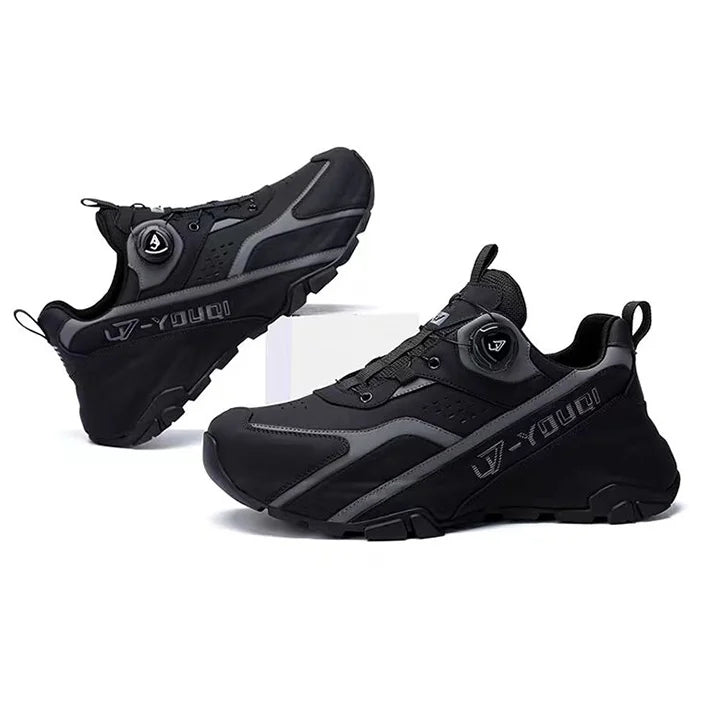 Breathable Casual Cowhide Chunky Sole Height-Enhancing Sneakers