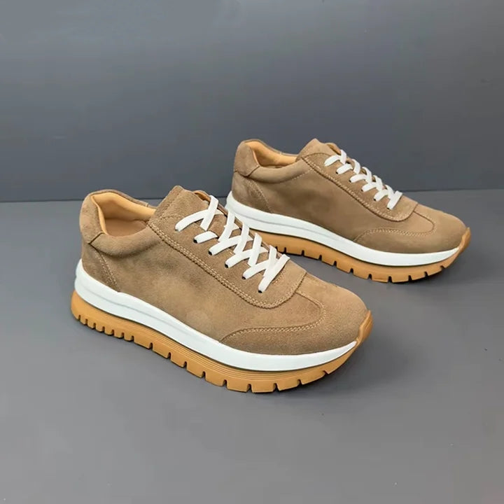 Handmade Soft Leather Exfoliating Sneakers