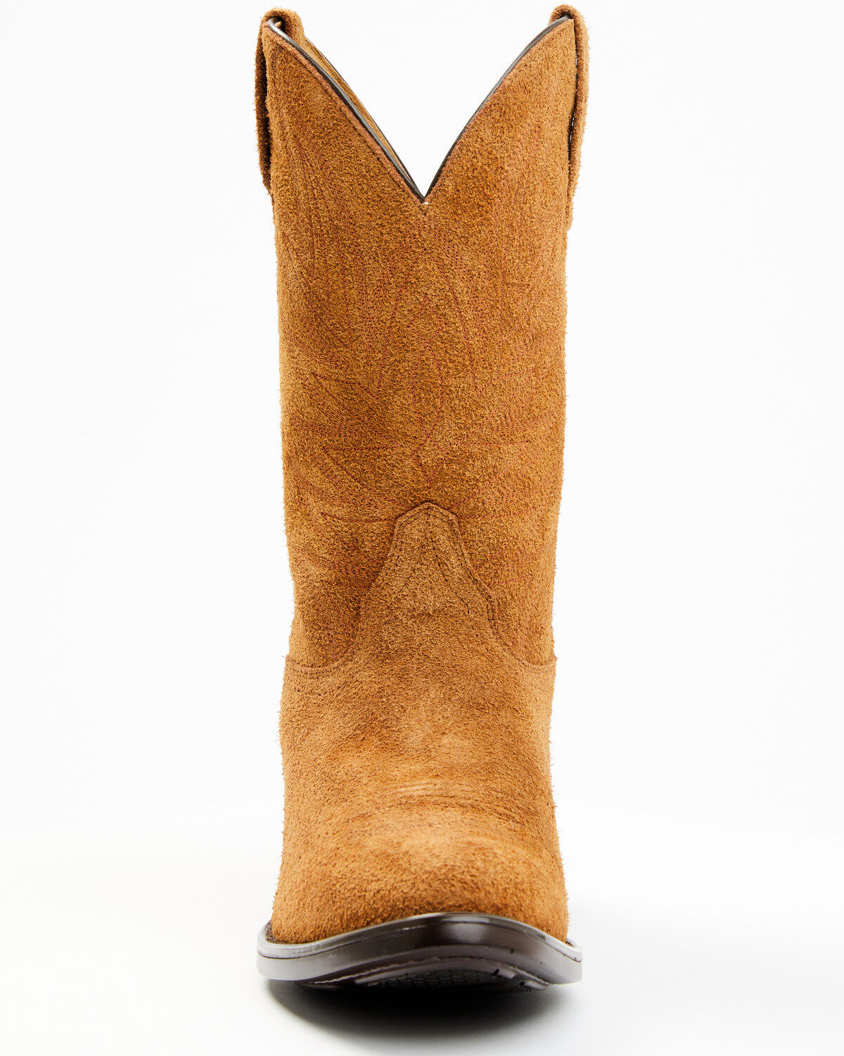Men's Suede Round Toe Western Boots