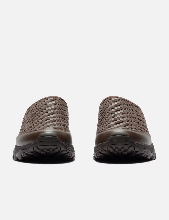 Leather Woven Slide