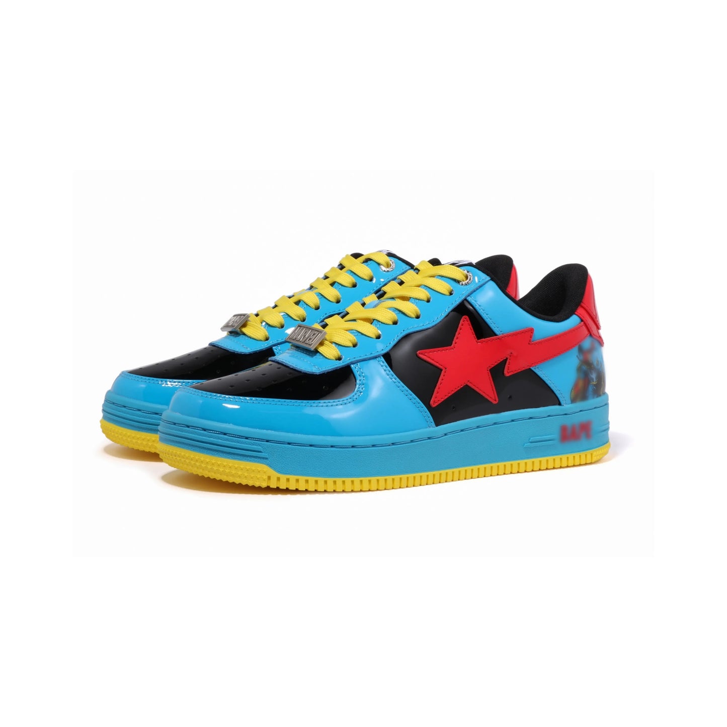 Men's Star Patent Leather Sneakers