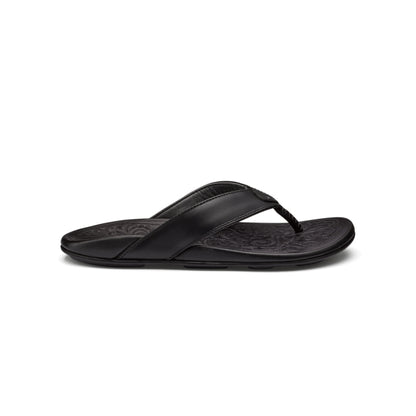 Men's Leather Embroidered Flip-flops