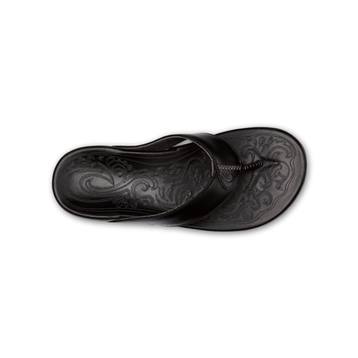 Men's Leather Embroidered Flip-flops