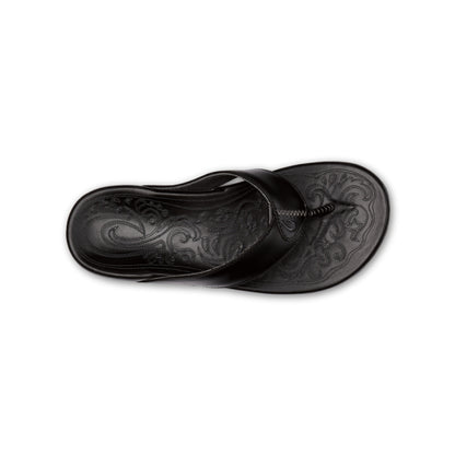 Men's Leather Embroidered Flip-flops