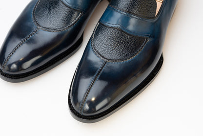 Men's Blue Fashionable Causal Leather Shoes