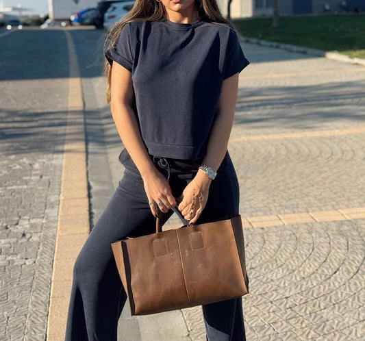 Casual Side Slit Detailed T-Shirt Trouser Set