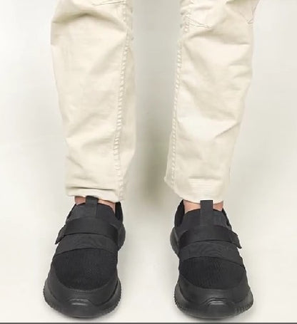 Sleek Black Slip-on Athletic Sneaker