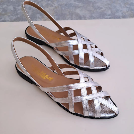 Women's Casual Shiny Strappy Sandals Comfortable Summer Footwear