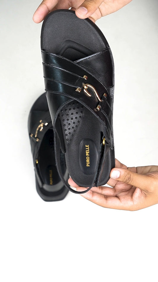 Luxe Leather Men’s Grip Sandal