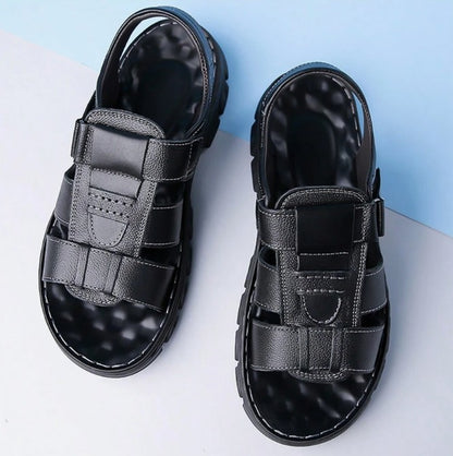 Men's Summer Adjustable Strap Beach Shoes Open Toe Walking Casual Sandal