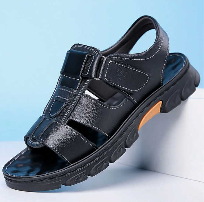Men's Summer Adjustable Strap Beach Shoes Open Toe Walking Casual Sandal